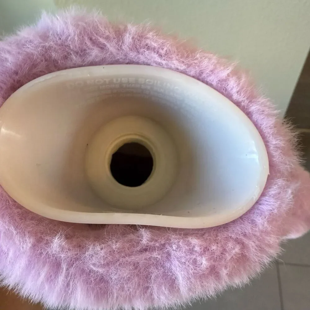 Qomford Fuzzy Purple Hot Water Bottle
